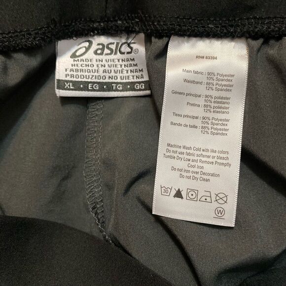 ASICS Gray Geometric Workout Inseam Outdoor running shorts, size XL - Picture 3 of 3